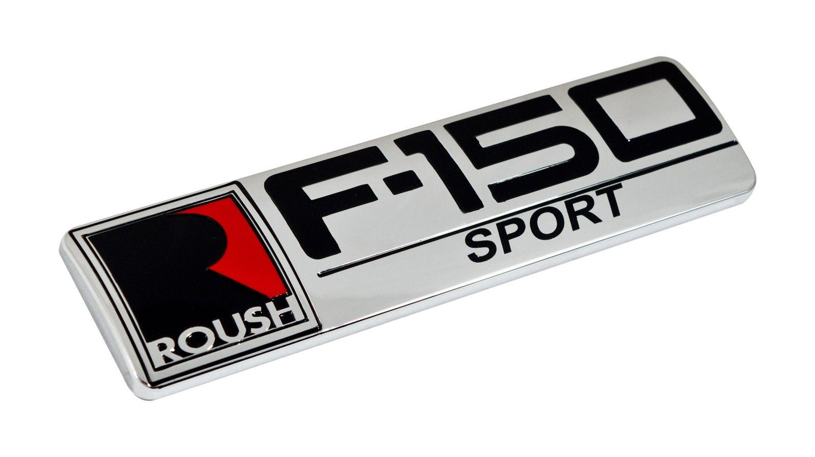 Roush Logo - Ford F-150 Sport Roush Logo Chrome Black & Red Fender Trunk Emblem ...