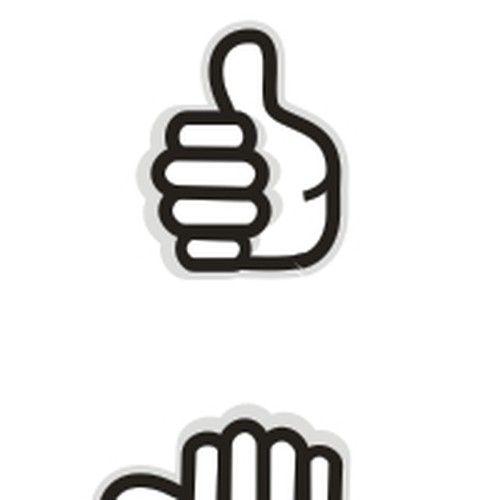 Thumb Logo - Thumbs Up / Down / Middle icons required. Button or icon contest