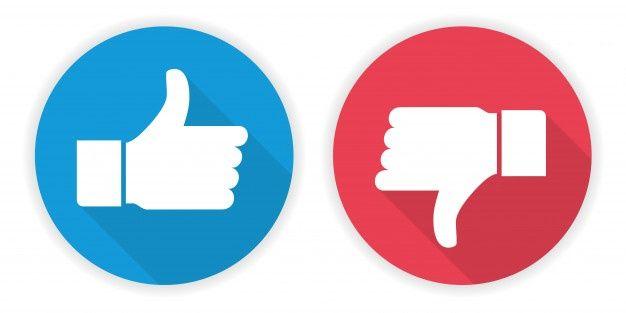 Thumb Logo - Icon thumb up and thumb down Vector | Premium Download