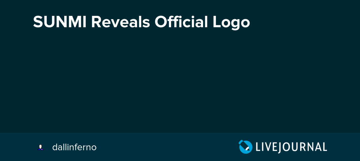 Sunmi Logo - SUNMI Reveals Official Logo: omonatheydidnt — LiveJournal