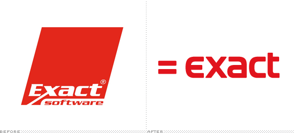 Exact Logo - Brand New: Equal Sign = Exact