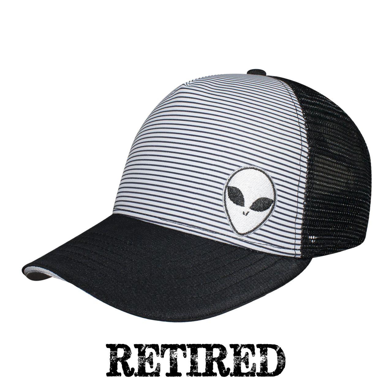 Alien-Looking Logo - Alien Trucker Hat. Men's Trucker Hats. Area 51 Trucker