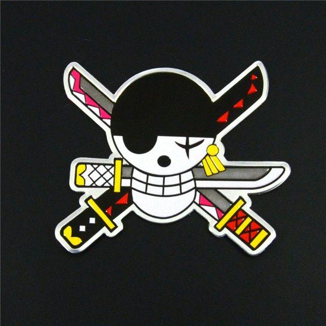 Zoro Logo - US $2.48. One piece Roronoa Zoro 3D modification metal logo to car body computer ipad wall cabinet stickers 73*62mm free shipping on Aliexpress.com