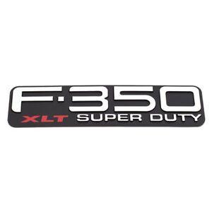 F-350 Logo - Details about 1999-2004 Ford F-350 Super Duty XLT Fender Emblem Right /  Left OEM F81Z-16720-SA