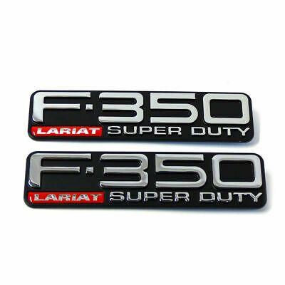 F-350 Logo - New F 350 Lariat Super Duty Fender F81Z 16720 XA Nameplate Emblem Logo Pair Set
