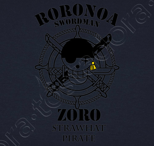 Zoro Logo - Piraten Hunter Logo Roronoa Zoro T-shirt - 1241848 | Tostadora.com