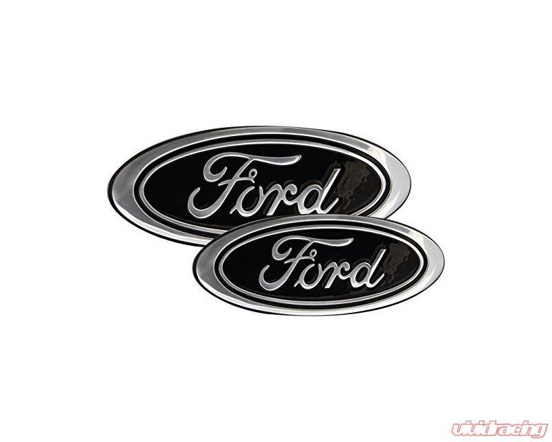 F-350 Logo - Defenderworx Set Of 13 Inch Oval Grille Emblem 7 Inch Tailgate Emblem Black Ford F 350 Super Duty 13 15
