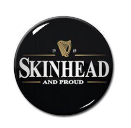 Skinhead Logo - Skinhead and Proud Logo 1 Pin