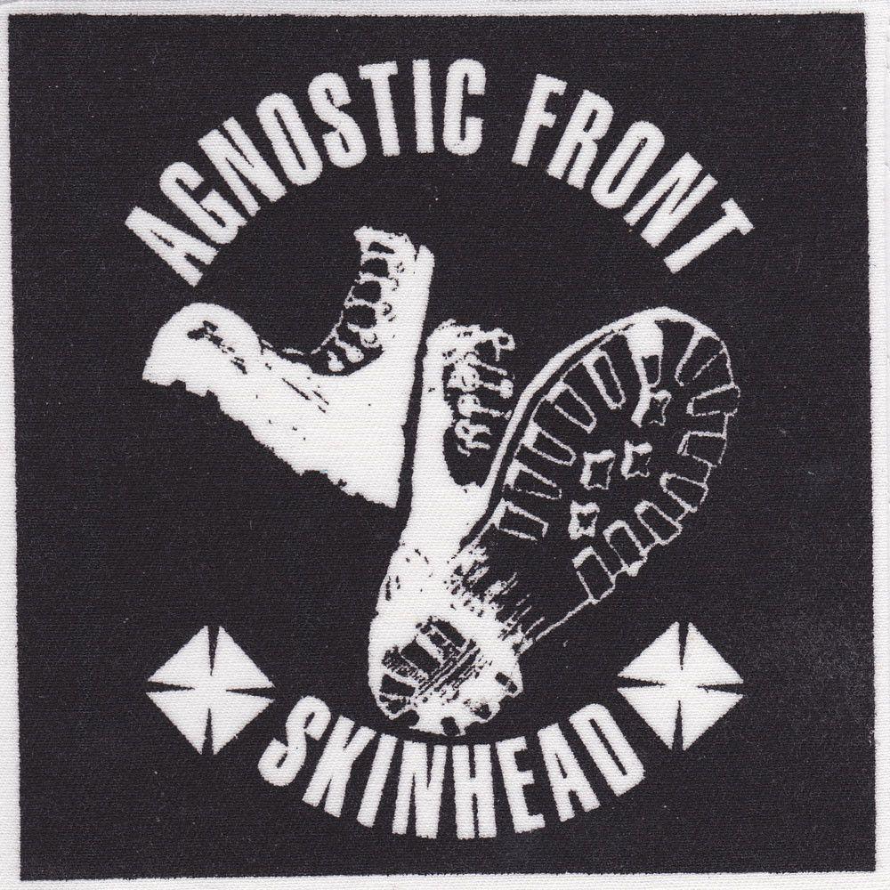 Skinhead Logo - AGNOSTIC FRONT SKINHEAD PATCH