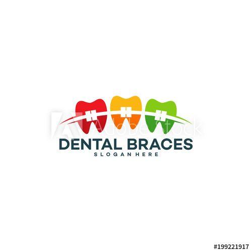 Braces Logo - Dental braces logo designs concept, Health Dental Logo designs ...