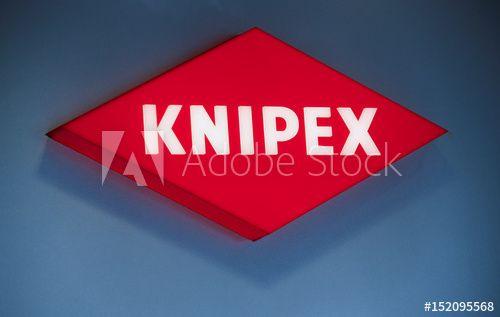Knipex Logo - The logo of German tools and pliers maker Knipex is pictured in ...