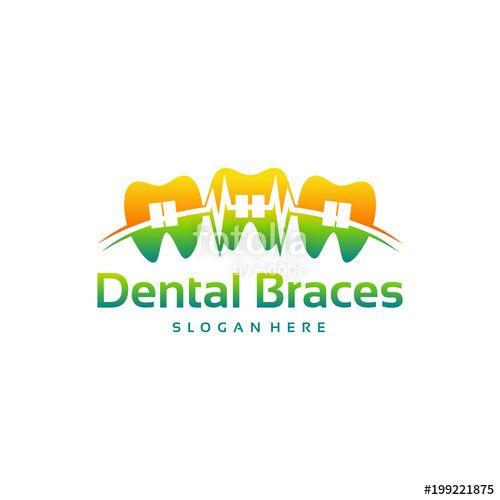 Braces Logo - Dental braces logo designs concept, Health Dental Logo designs ...