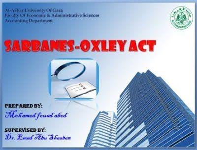 Sarbanes-Oxley Logo - FRA Sarbanes-Oxley Act - Fall Semester 2012 Site