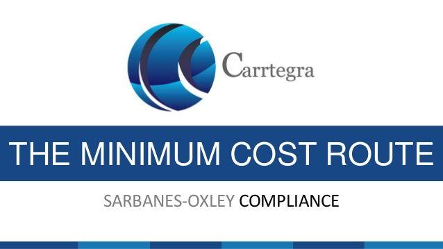 Sarbanes-Oxley Logo - Minimum Cost Route to Sarbanes Oxley Compliance