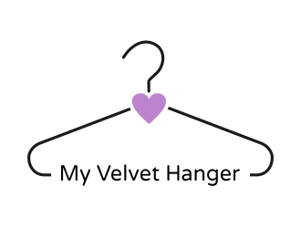 Hanger Logo - My Velvet Hangers logo design