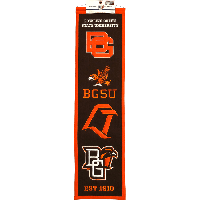 BGSU Logo - BGSU Falcons Vintage Logos Heritage Banner (EXCLUSIVE ITEM)