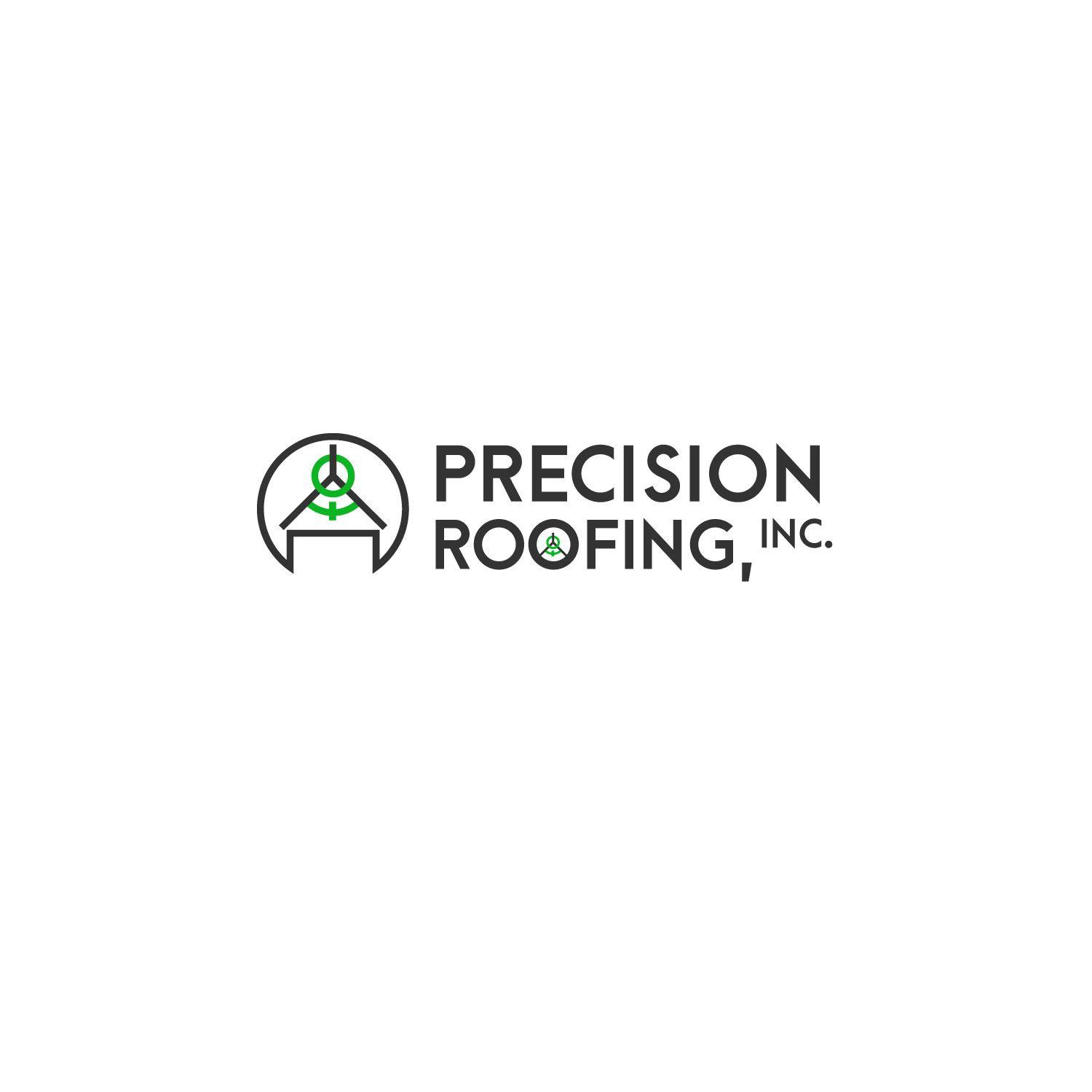 Precision Logo - Modern, Professional, Roofing Logo Design for Precision Roofing, Inc