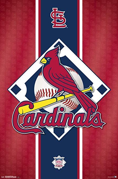Cardnals Logo - Amazon.com: Trends International St. Louis Cardinals - Logo Wall ...