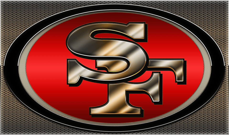 Niners Logo - Metallic Niners Logo | 49ers | Logos, Football pictures, 49ers fans