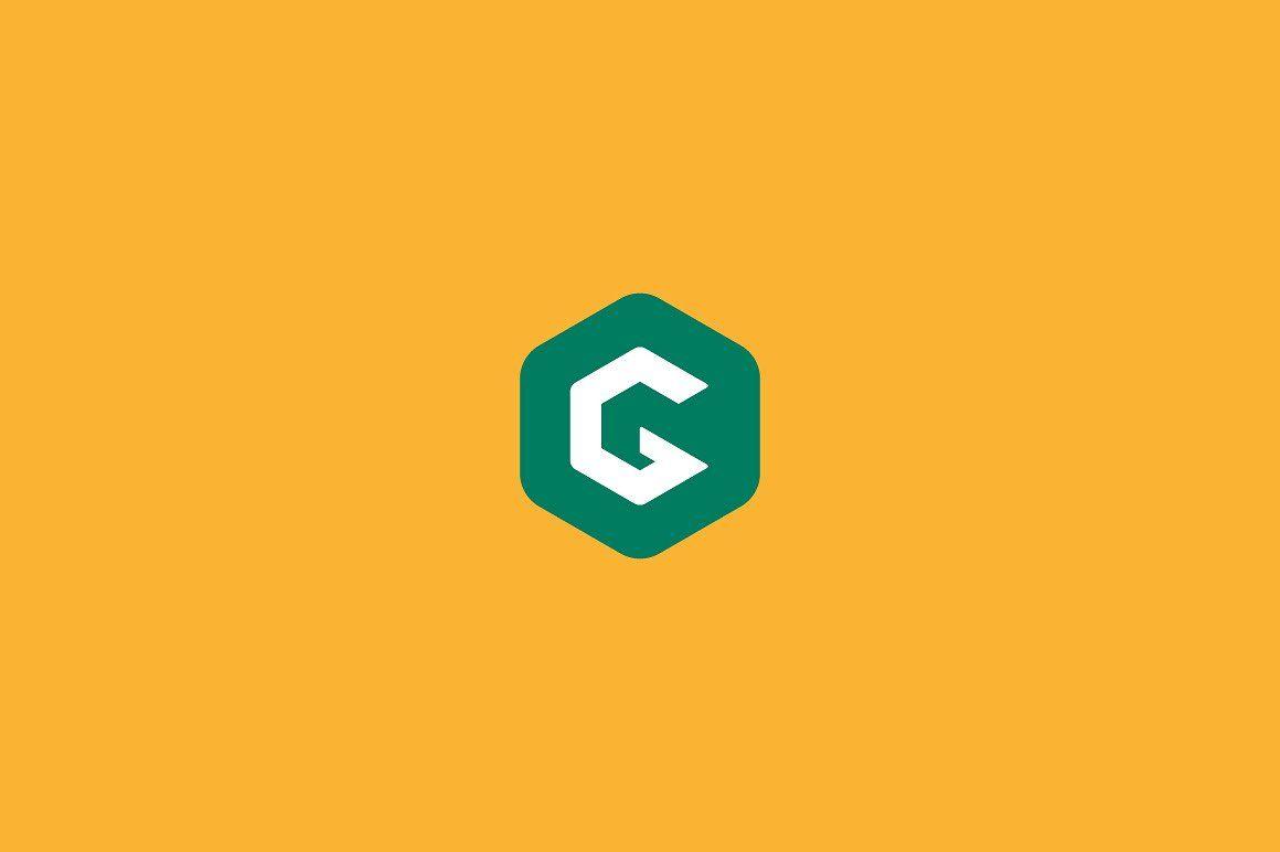 Orange Hexagon Logo - Abstract letter G hexagon logo Logo Templates Creative Market