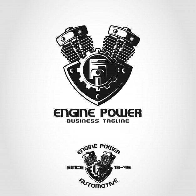 Engine Logo - Engine power is an automotive logo Vector | Premium Download