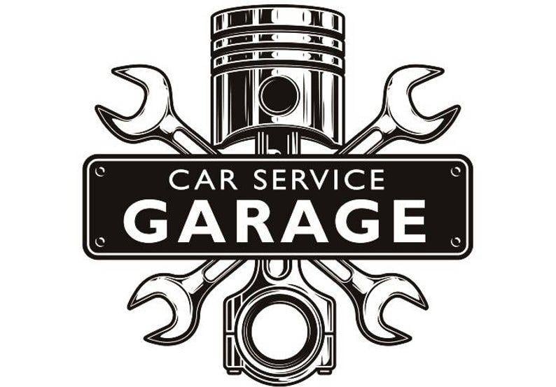 Engine Logo - Mechanic Logo Piston Wrench Crossed Engine Car Auto Motorcycle Biker Bike Garage Repair Service Shop .SVG .EPS .PNG Vector Cut Cutting