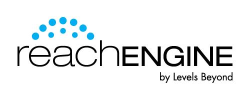 Engine Logo - Reach Engine by Levels Beyond. Media Platform as a Service