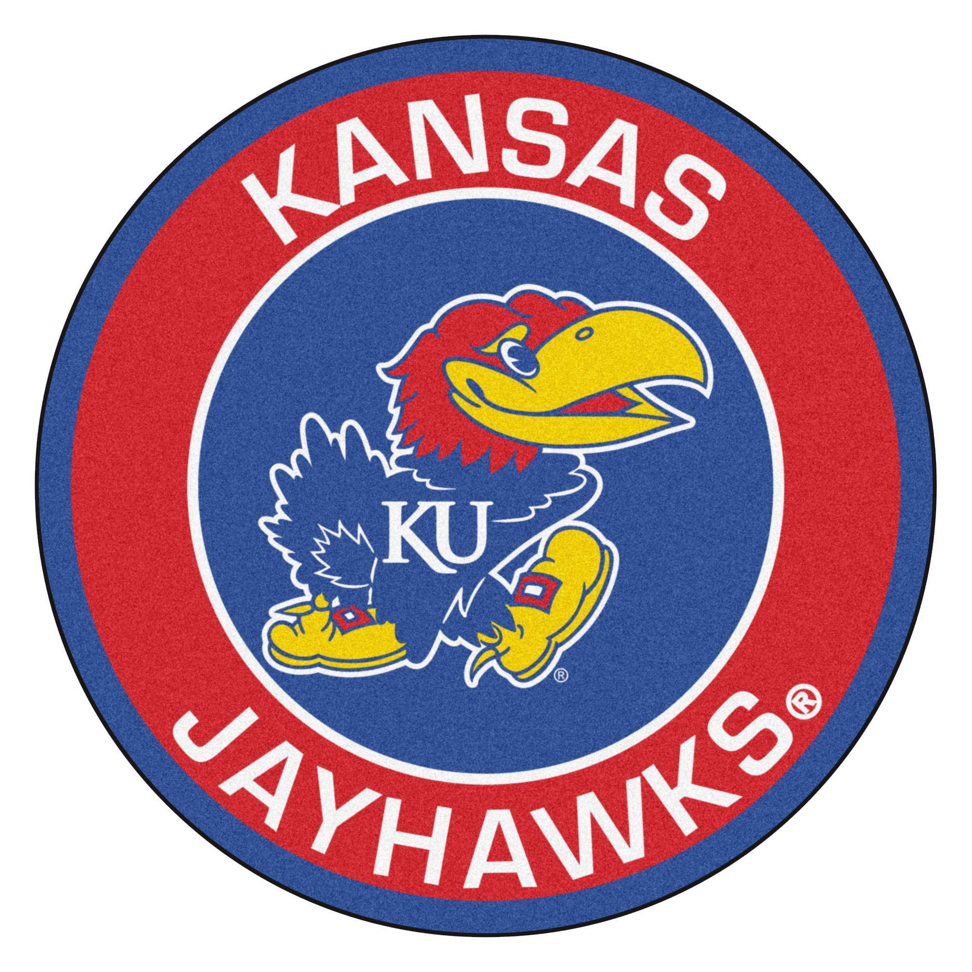 Jayhawks Logo - University of Kansas Jayhawks Logo Roundel Mat