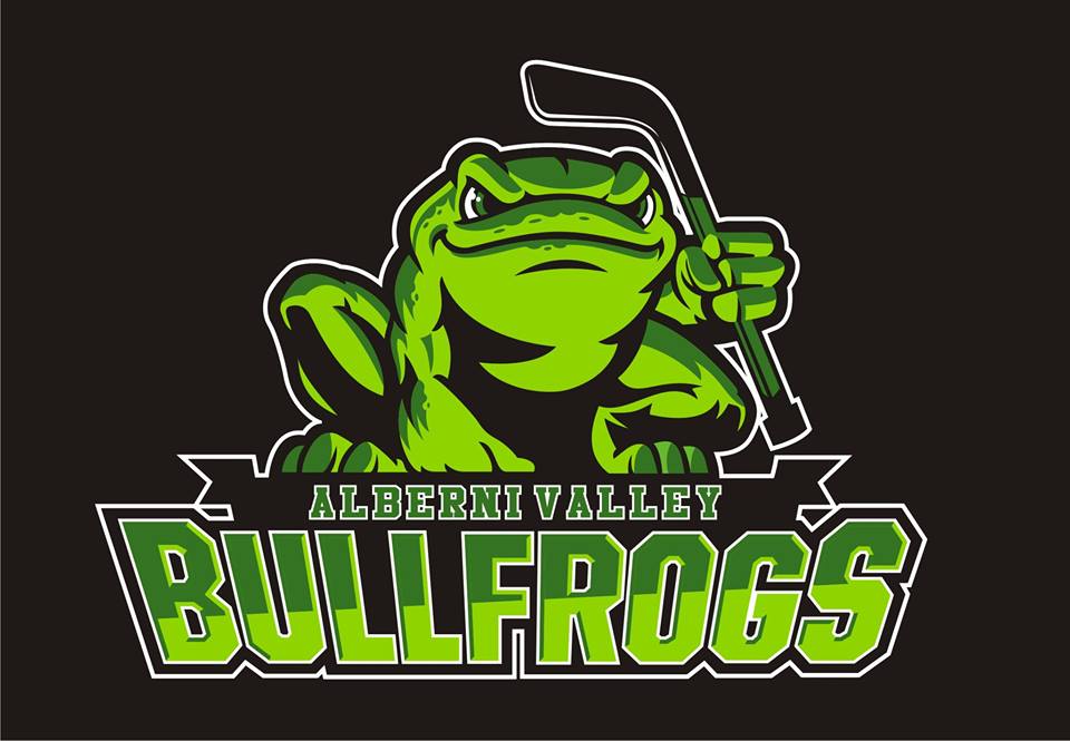Bullfrog Logo - Alberni AtoMc Bullfrogs at Comox Tourney