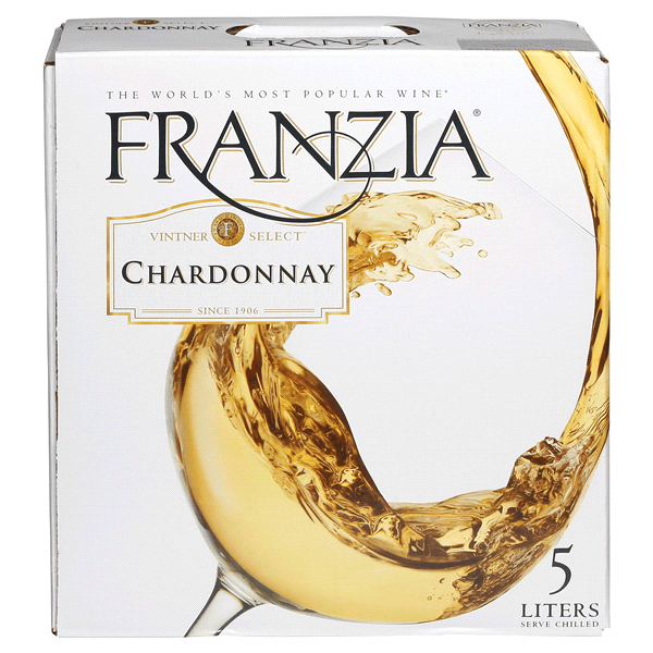 Franzia Logo - Franzia Chardonnay Wine, 5 lt Boxed & Canned. Meijer Grocery