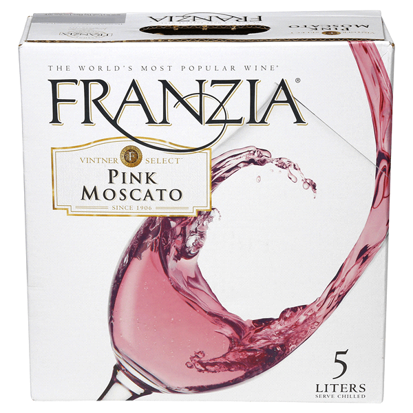 Franzia Logo - Franzia Pink Moscato Box Wine, 5 lt Boxed & Canned | Meijer Grocery ...