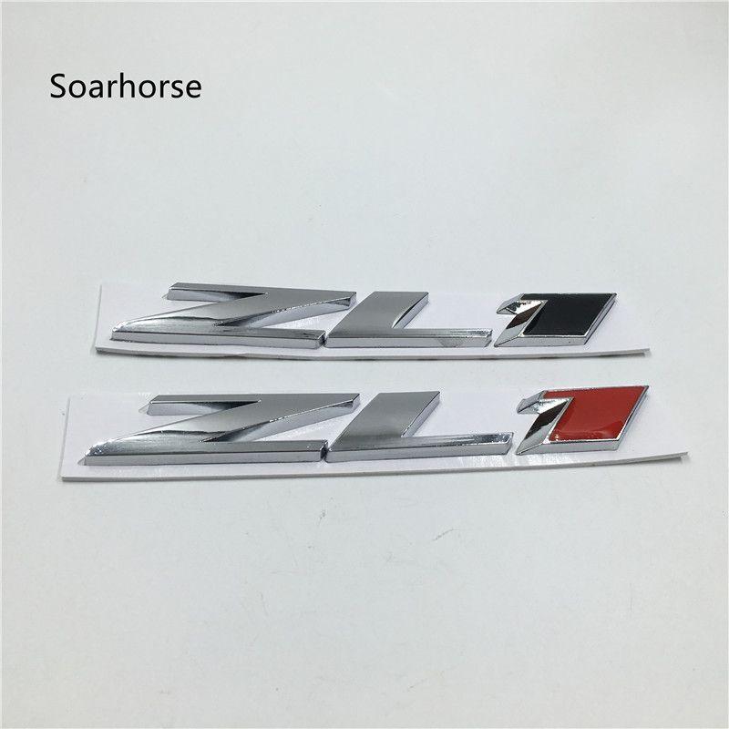 ZL1 Logo - US $7.42 6% OFF|Soarhorse For Chevy Chevrolet CAMARO ZL1 Emblem Rear Trunk  Logo Nameplate Metal Sticker-in Car Stickers from Automobiles & Motorcycles  ...