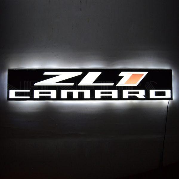 ZL1 Logo - Chevy Camaro ZL1 Slimline LED Sign