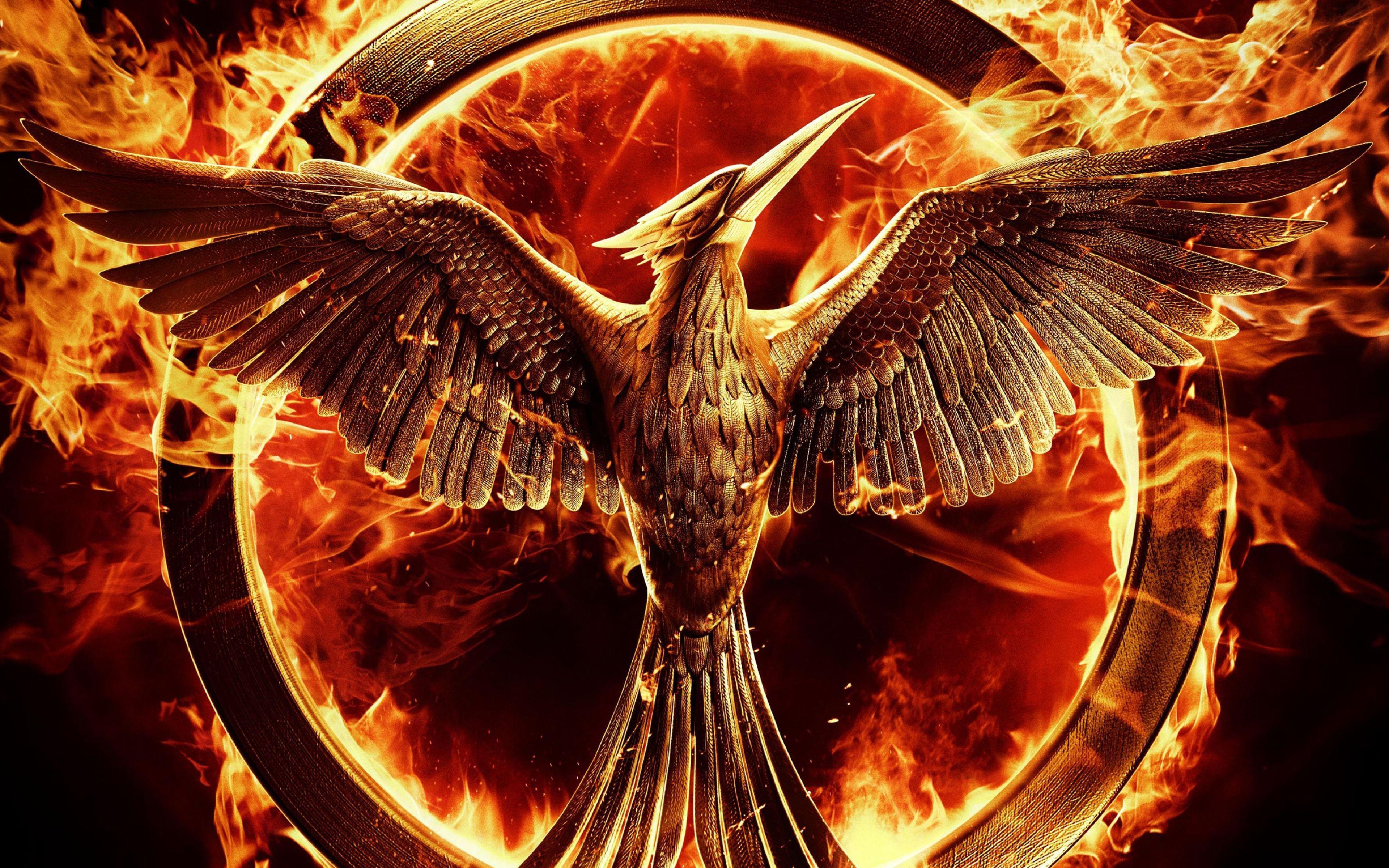 Mockingjay Logo - The Hunger Games: Mockingjay 1 (2014) Logo 4K UHD 16:10