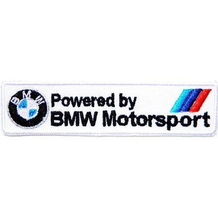 M3 Logo - Power by BMW Motorsport M3 Sign Sport Car Racing Logo 3.75 x 1 Logo Sew Ironed On Badge Embroidery Applique Patch