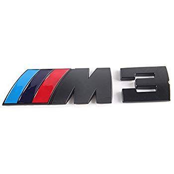 M3 Logo - MYCXS M3 Black Badge 3D Matted Metal Plating Sticker