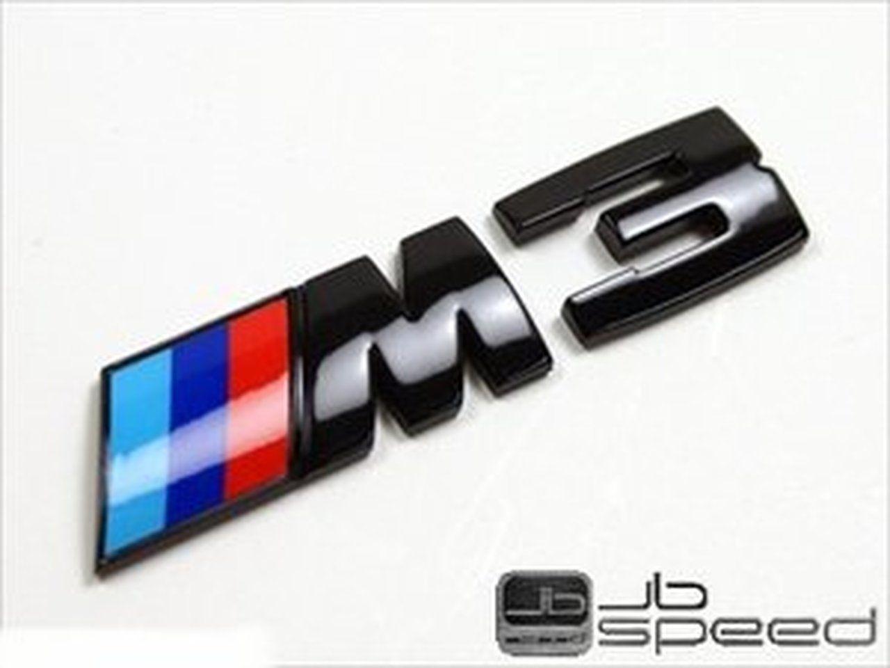 M3 Logo - BMW Gloss Black M3 Trunk Badge for E9x M3 Free Shipping within