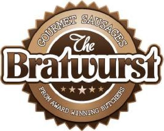 Bratwurst Logo - Gourmet sausage and a tangy curry sauce go together to create the ...