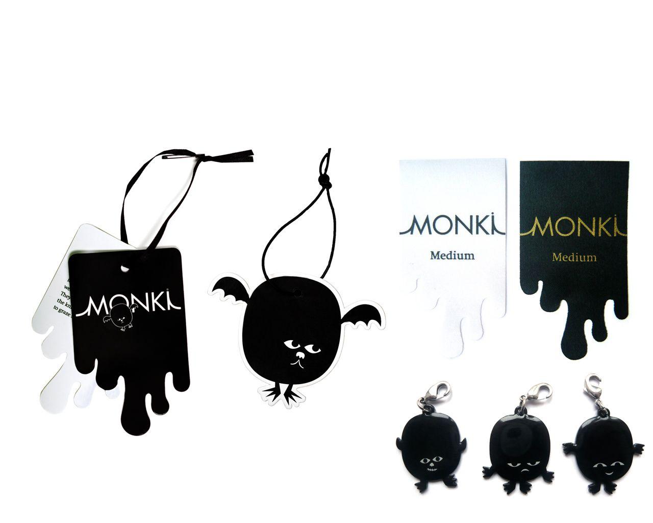 Monki Logo - Monki labels and bags - Marisa Fjärem Illustration and Design