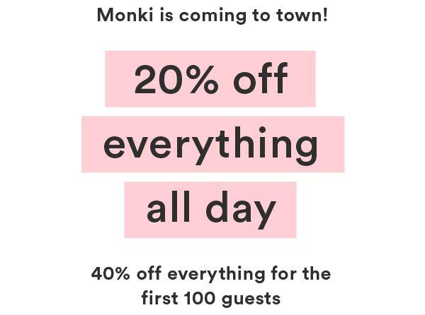 Monki Logo - Store opening in Manchester (yay!).