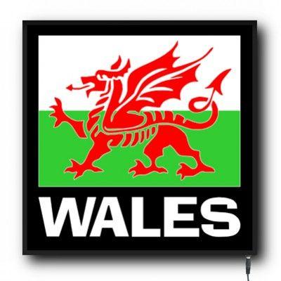 Wales Logo - LED Wales flag logo sign