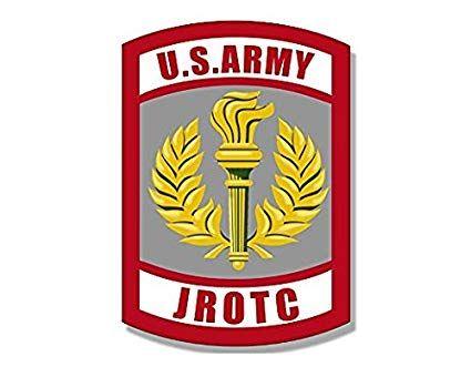 ROTC Logo - Army JROTC Seal Shaped Sticker junior military rotc