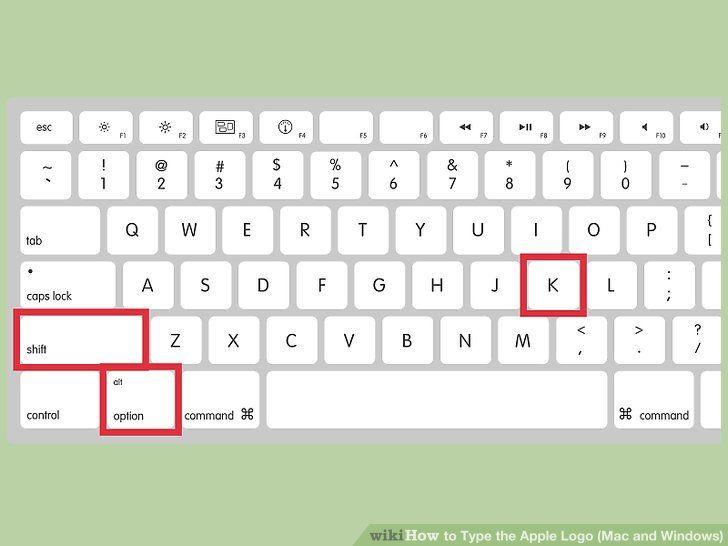 Keyboard Logo - 4 Ways to Type the Apple Logo (Mac and Windows) - wikiHow
