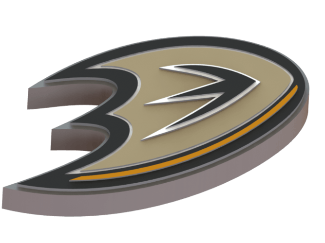 Anaheim Logo - 3D Printed Anaheim Ducks logo by Ryšard Poplavskij