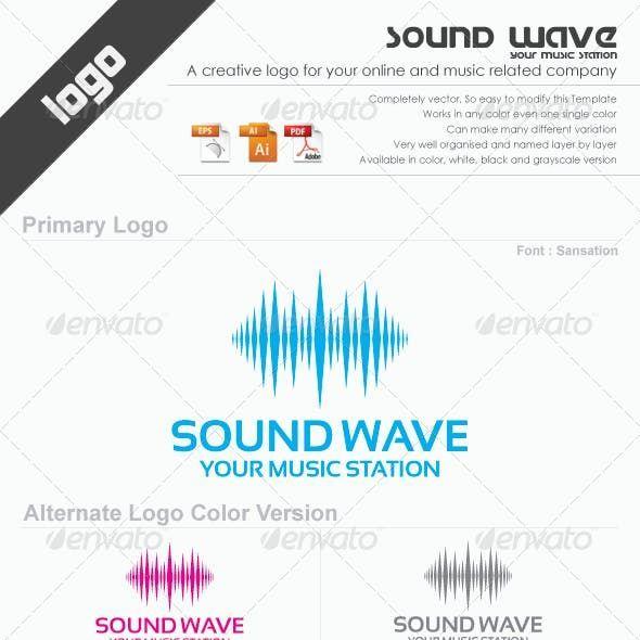 Waveform Logo - Sound Wave Logo Templates Liking the symetry of the waveform. VO