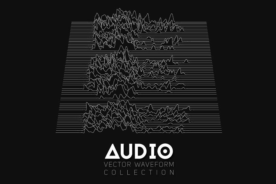 Waveform Logo - 18 Audio Waveforms ~ Graphic Objects ~ Creative Market