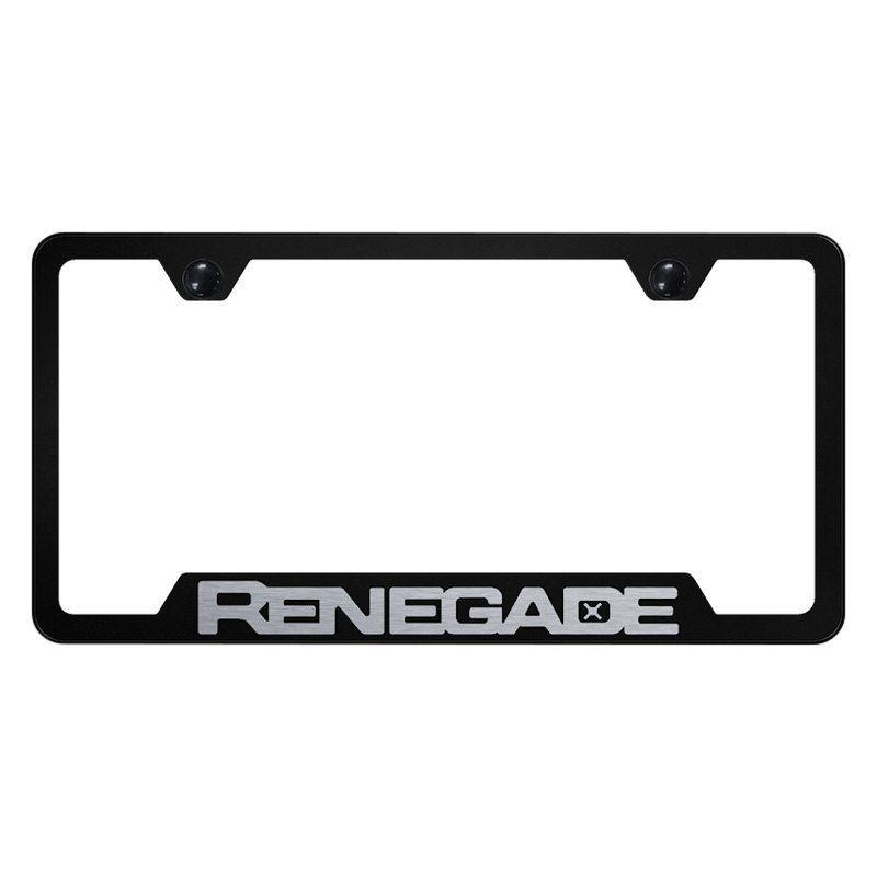 Renegade Logo - Autogold® - License Plate Frame with Laser Etched Renegade Logo