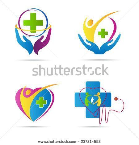 Hospial Logo - Healthcare icons vector design represents hospital logos, signs and ...