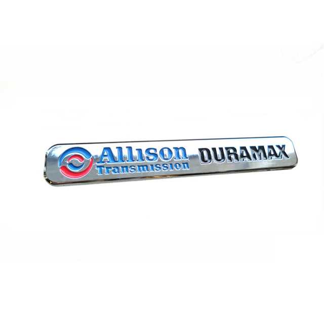 Durmax Logo - US $184.0 8% OFF|100pcs/lot Promotion Items Allison Transmission Duramax  Emblem Badge Logo-in Car Stickers from Automobiles & Motorcycles on ...