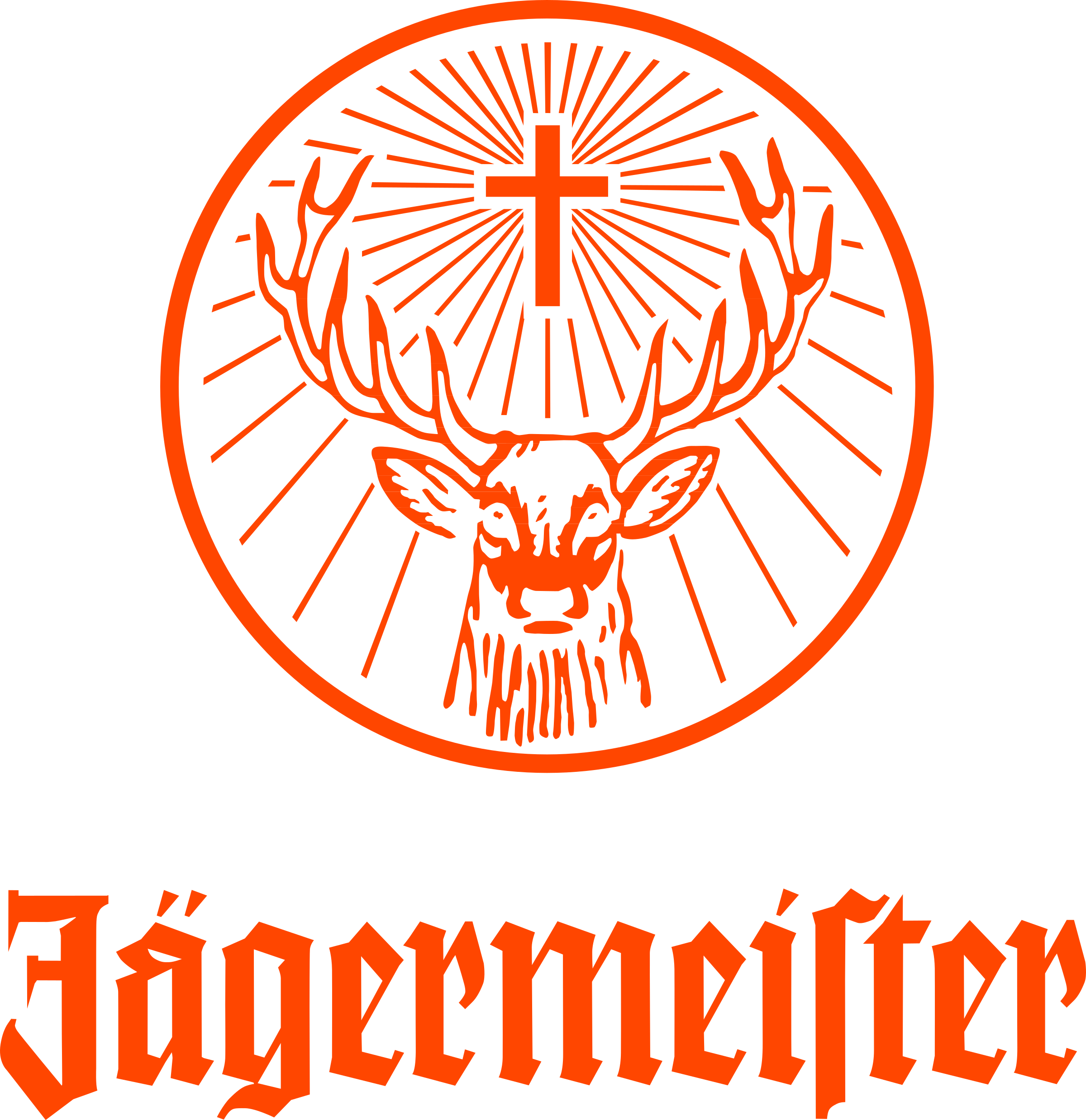 Jaegermeister Logo - Jägermeister Logo PNG Transparent & SVG Vector - Freebie Supply